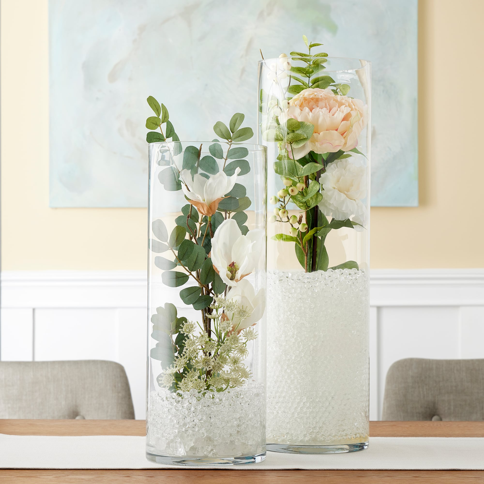 12 Pack: 18" Cylinder Glass Vase by Ashland®